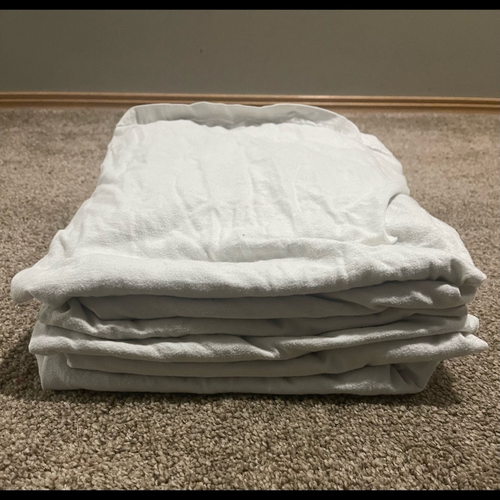 White Tees 6 pack